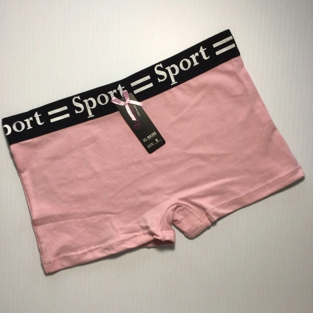 Vision Intimate SPORT Pink Boy Shorts Panties Underwear - Size Small